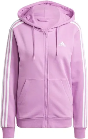 adidas Women's Essentials 3-Stripes Full Zip Fleece Hoodie
