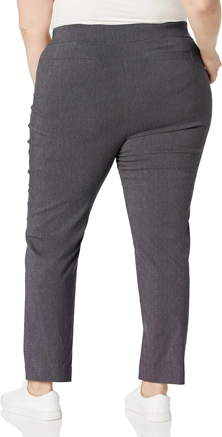 Briggs New York Women's Plus Size Super Stretch Millenium Welt Pocket Pull on Pant