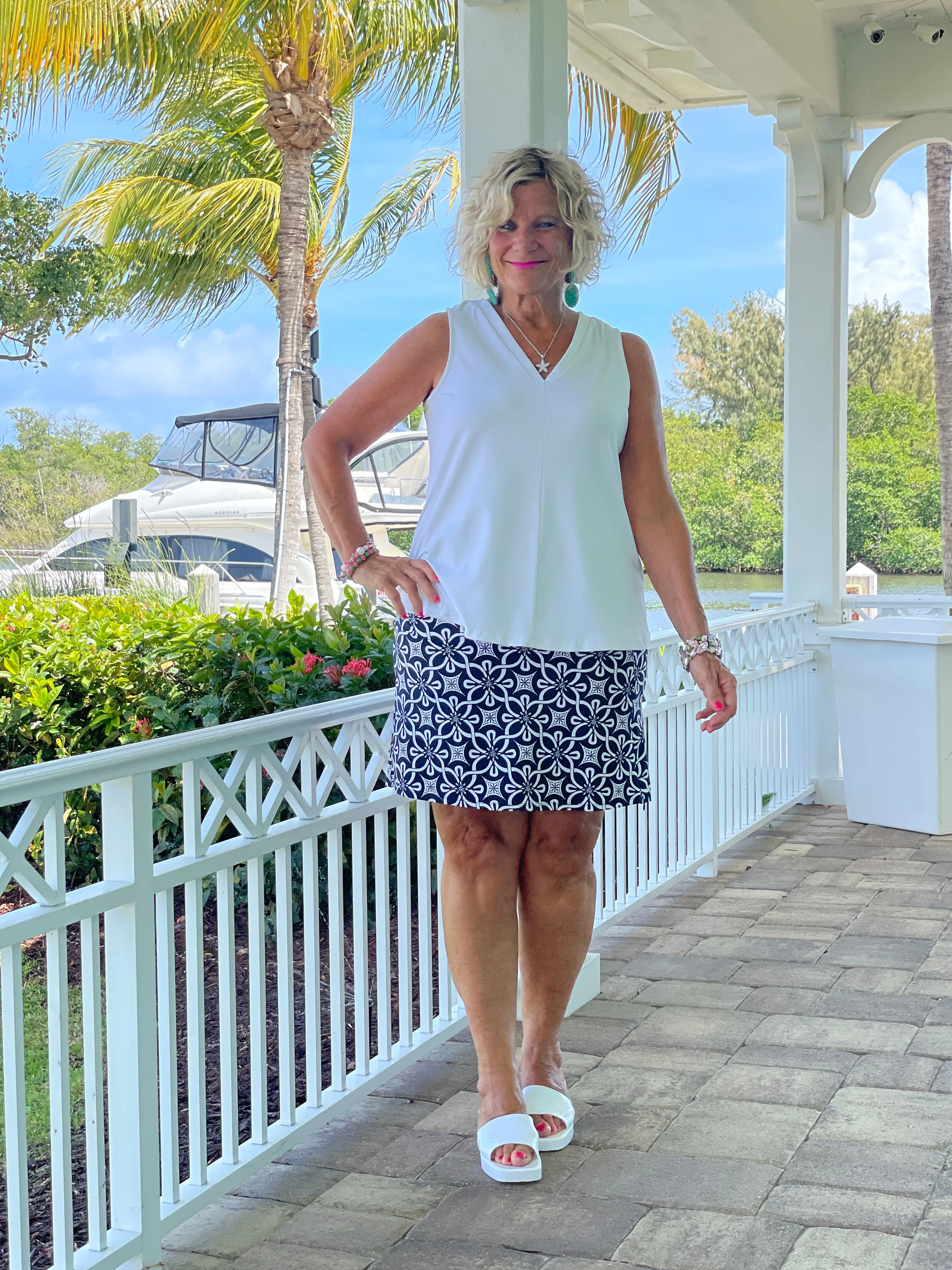 BRIGHTEN BLUE SKORT
