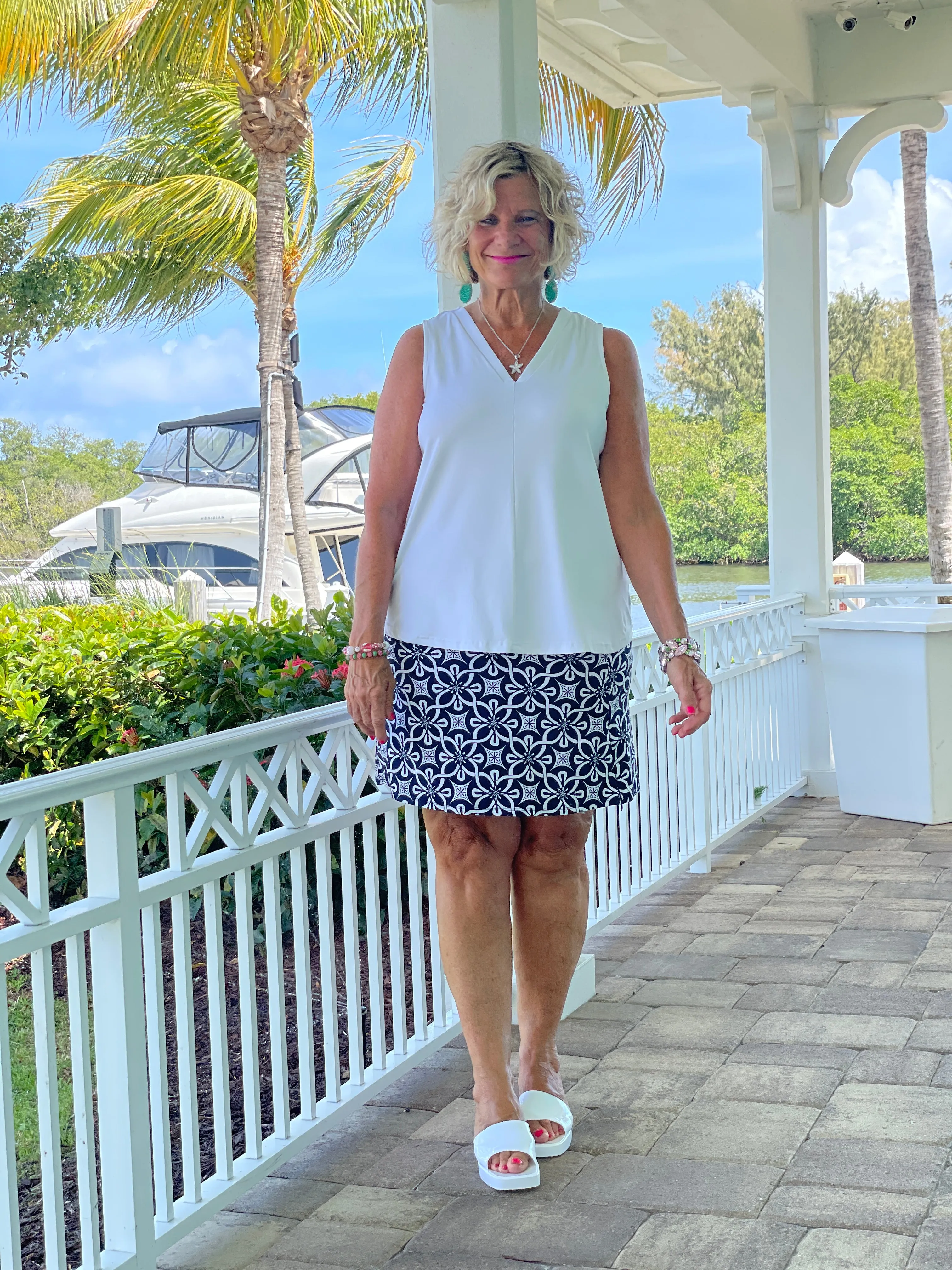 BRIGHTEN BLUE SKORT