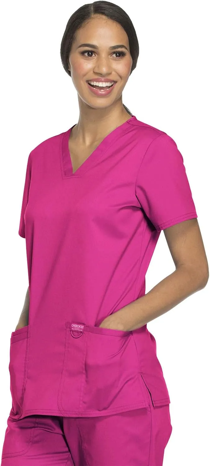 Cherokee Medical Women's Scrub Top V-Neck with 3 Pockets & Soft Fabric WW620