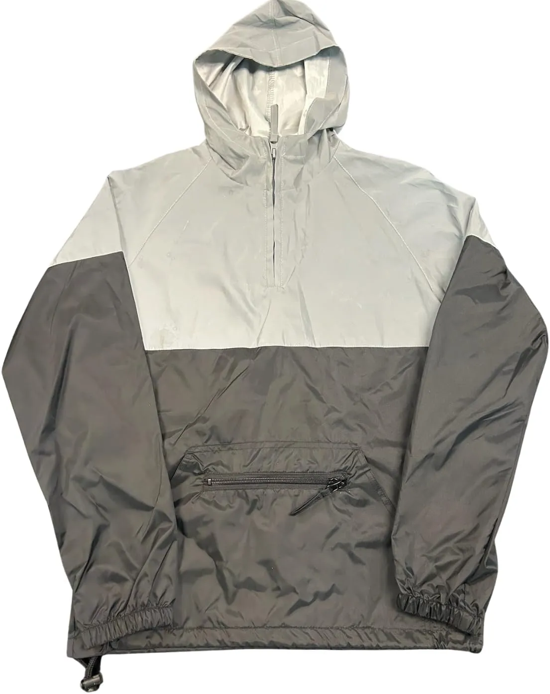 Cottonhood Youth Reflective Jacket, Water-Resistant 1/4 Zip Anorak Windbreaker  Two-Tone High Visibility Jacket, Waterproof