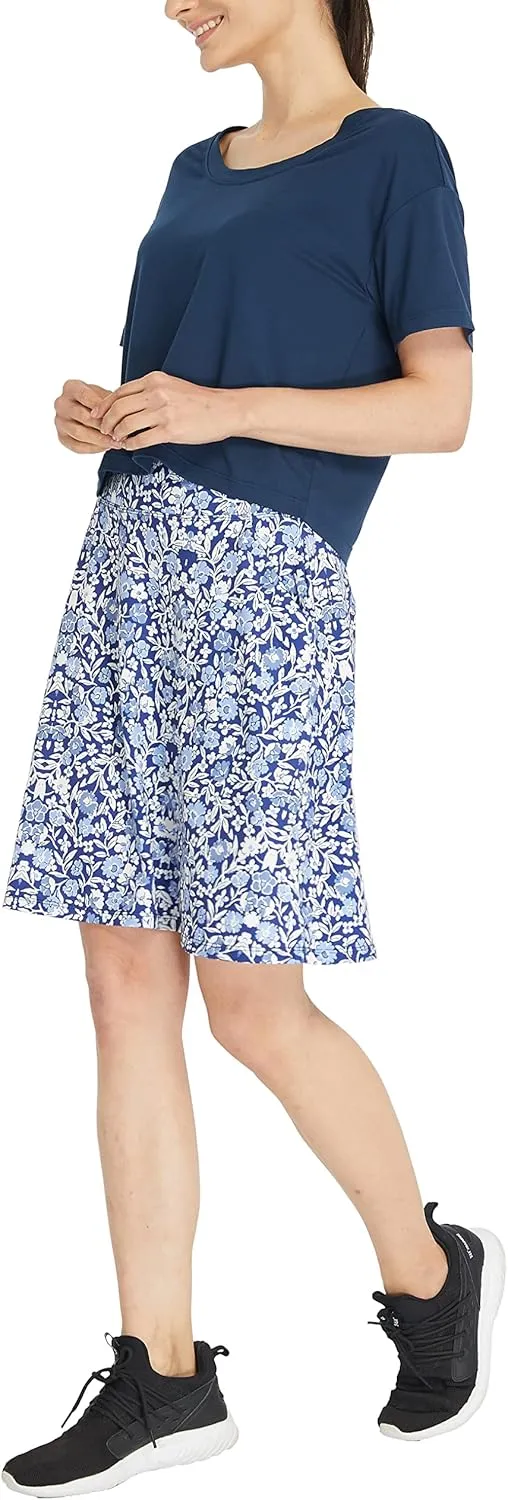 HonourSex Women Skorts Knee Length Skirts Causal Skorts Skirts with Pockets Golf Skirt Plus Size Skorts