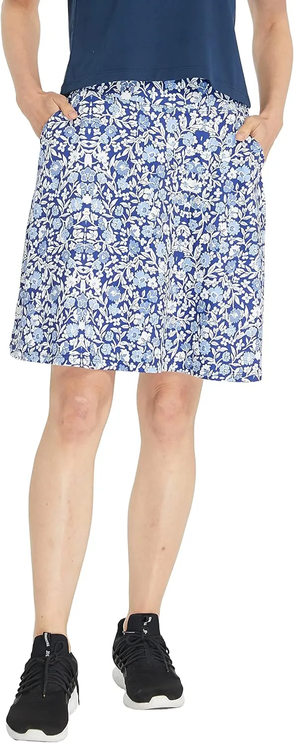 HonourSex Women Skorts Knee Length Skirts Causal Skorts Skirts with Pockets Golf Skirt Plus Size Skorts