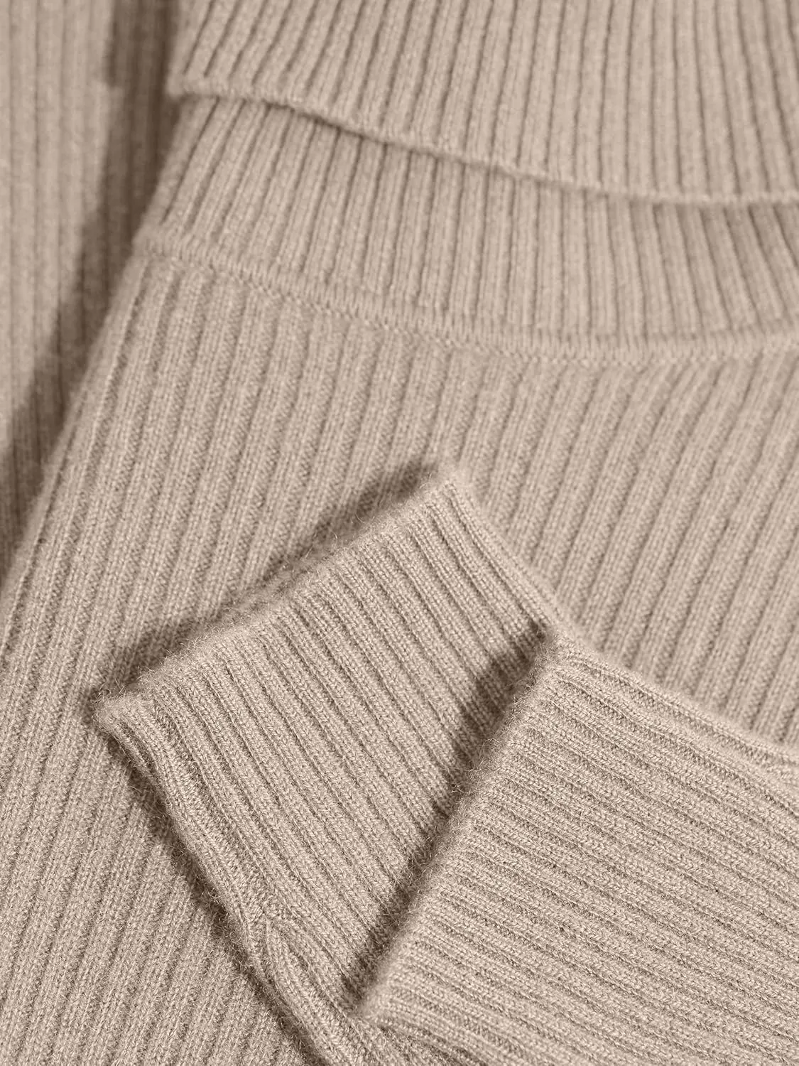 State Cashmere Womens Ribbed Turtleneck Sweater 100% Pure Cashmere Classic Long Sleeve Pullover