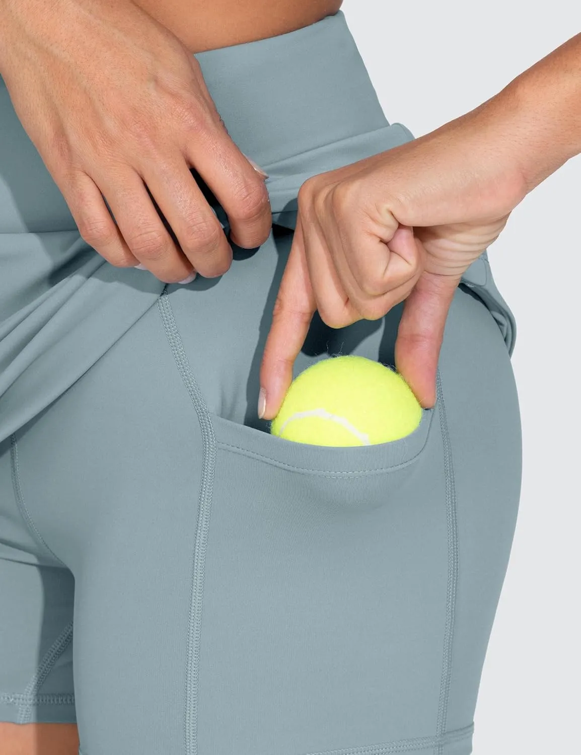 THE GYM PEOPLE Women's High Waisted Golf Skorts Tennis Mini Athletic Active Skirts Built-in Shorts with 3 Pockets