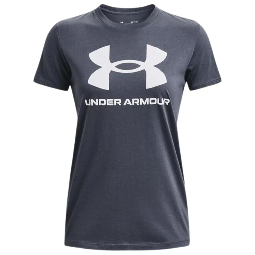 Under Armour Live Sportstyle Graphic Ssc Women's T-Shirt Grey 1356305 044 M