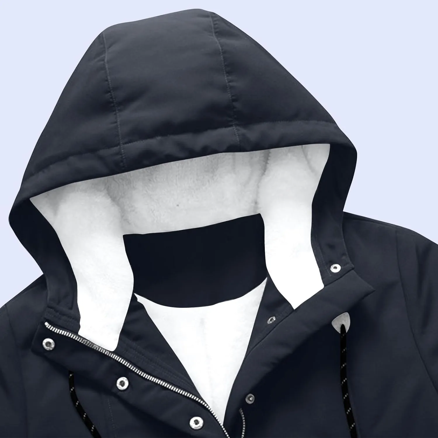 Winter Coats for Women 2025 Plus Size Warm Sherpa Fleece Lined Jackets Hooded Parka Peacoat Outerwear