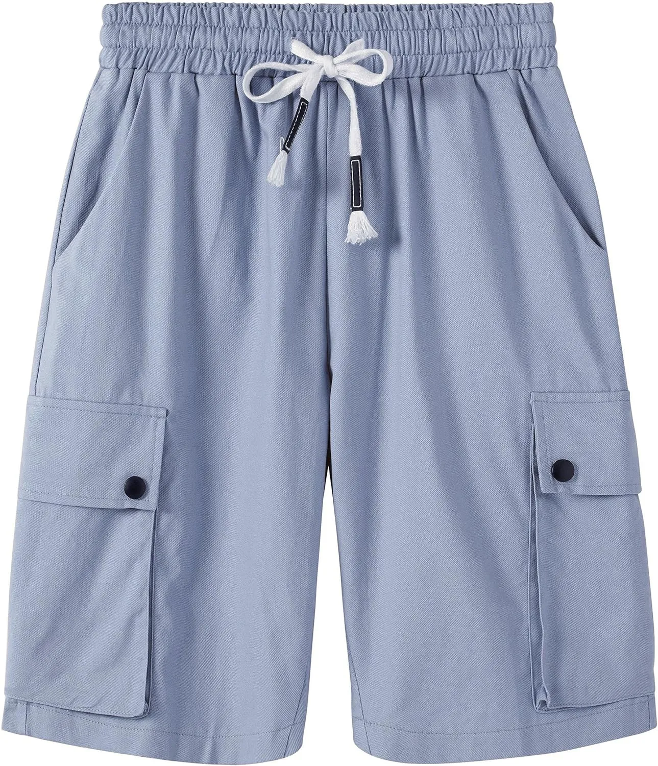 XinYangNi Women's Casual Shorts Elastic Waist Drawstring Summer Shorts with Pockets